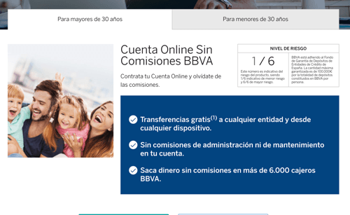 Opiniones Cuenta online bbva