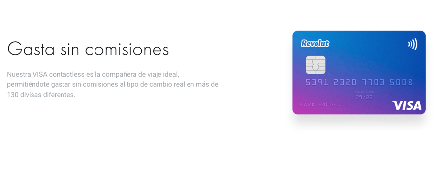 Tarjeta para viajes Revolut