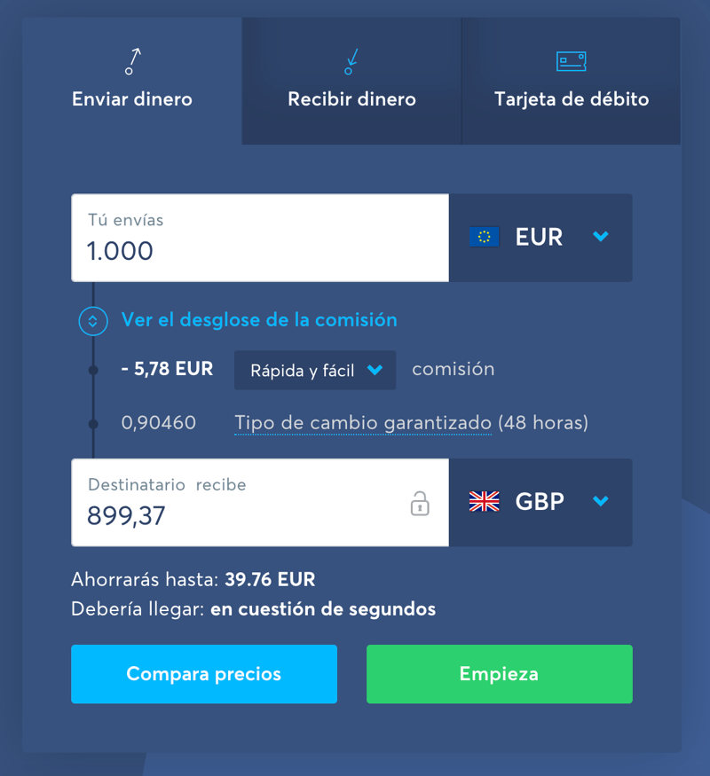 Transferencia con Transferwise