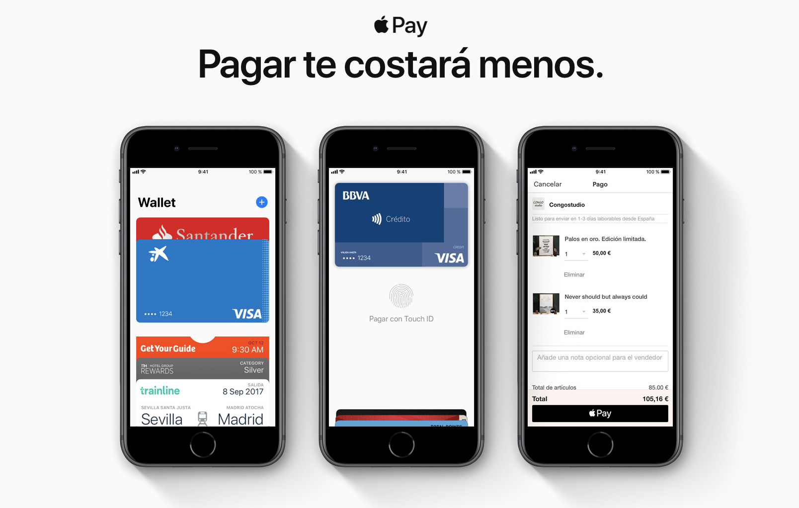Tarjetas compatibles con Apple Pay